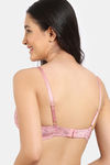 Zivame Rose Blush Vows Padded Wired 3/4Th Coverage Lace Bra - Rose Tan — thumbnail 2